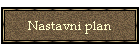 Nastavni plan